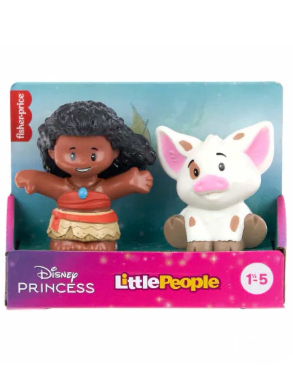 New Fisher-Price Little People Disney Princess Moana Sidekick Pua Pig Figures